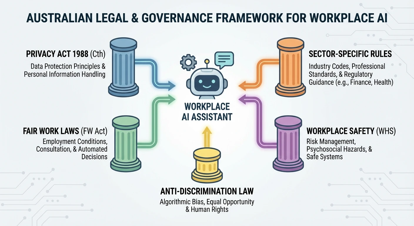 Agentic Prompting Assistants in Australian Workplaces 4 Mid Article - Legal foundations and governance